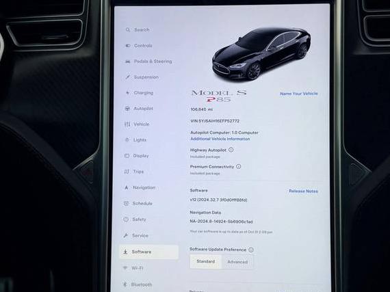 TESLA MODEL S 2014 5YJSA1H16EFP52772 image